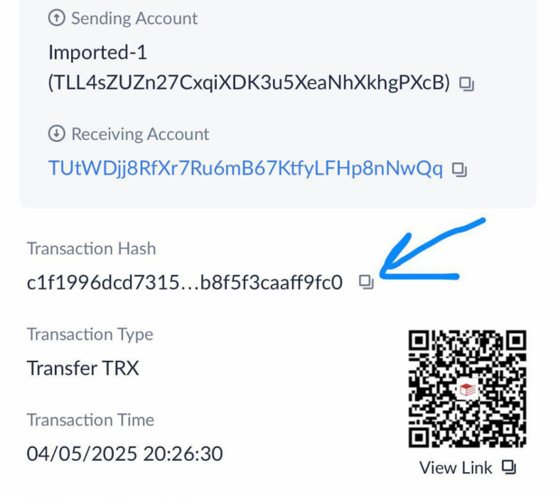 TX Hash Example
